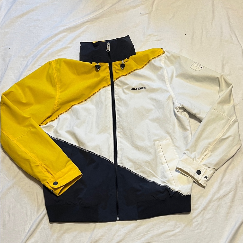EUC Tommy Hilfiger Sailing Endeavour Colorblock Hooded Regatta Jacket Large